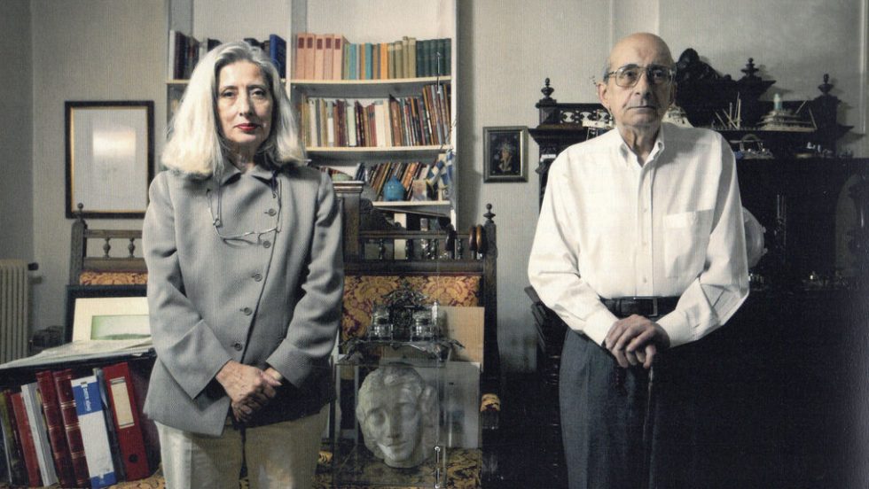 Η Λιλή και ο Μάνος Ελευθερίου στο σπίτι του στο Νέο Ψυχικό